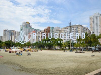 Apartamento em SANTOS com 72,02m² frente a praia com ótima localização no Litoral